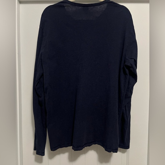 Patagonia Men’s Organic Cotton Henley Long Sleeve Shirt Navy Blue Size L Cozy - Picture 3 of 9